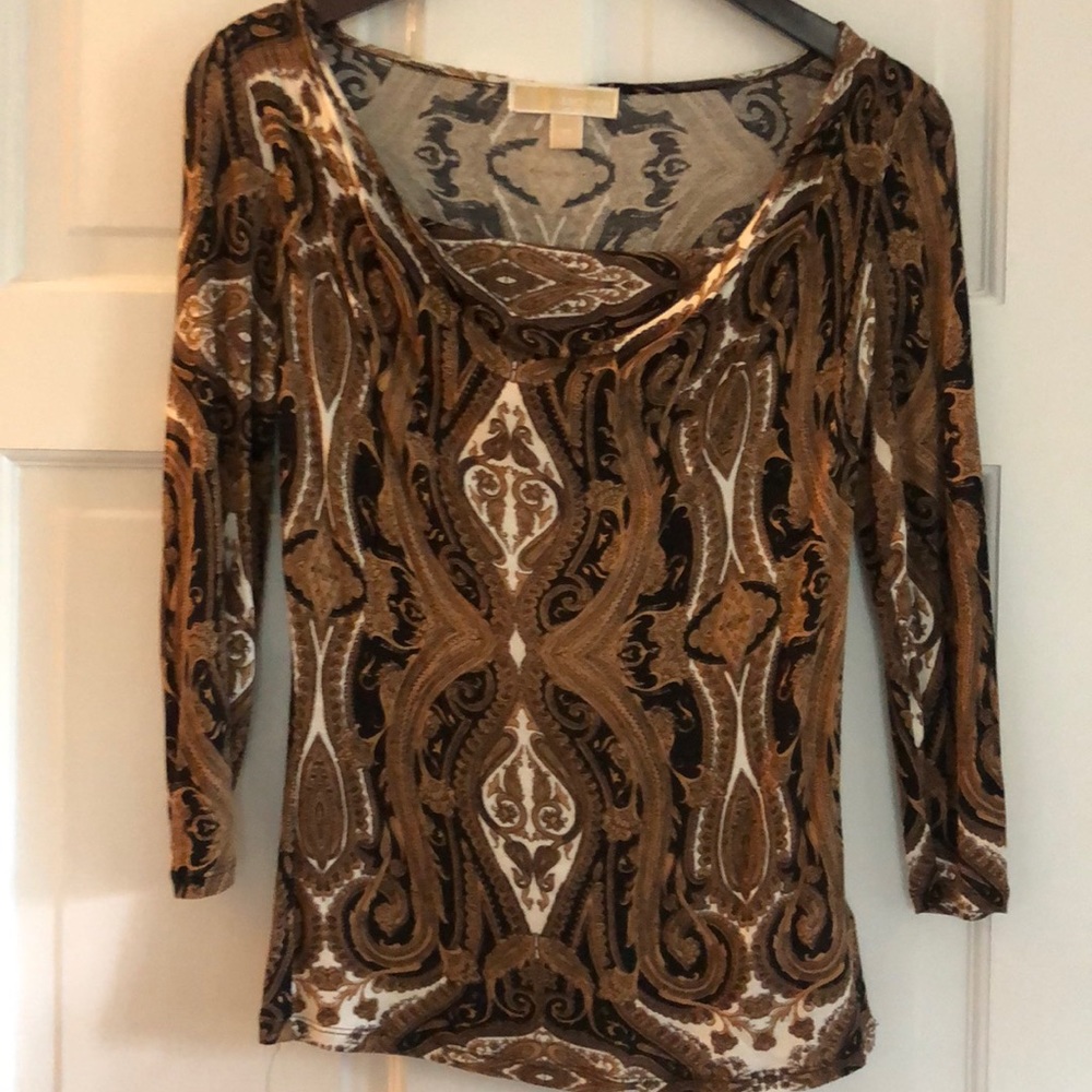 Michael Kors Paisley Top Sz XS